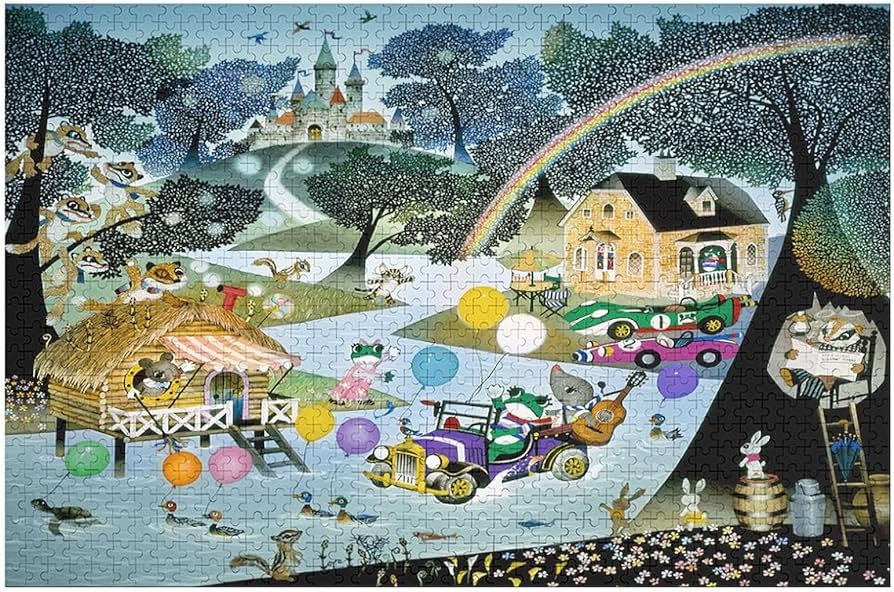 ケロヨンのユートピア」藤城清治 版画^_^ 藤城清治・「ケロヨンの