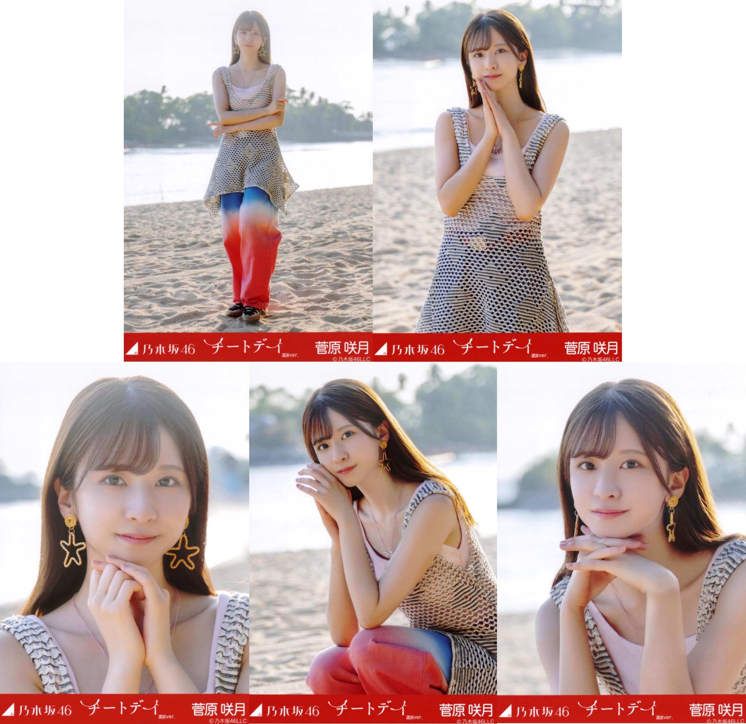 Amazon.co.jp: 乃木坂46 2024年8月個別生写真5枚セット/「チートデイ