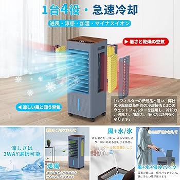 Amazon.co.jp: 冷風機 冷風扇風機 強力 人気 冷風扇【工事不要&3方向で