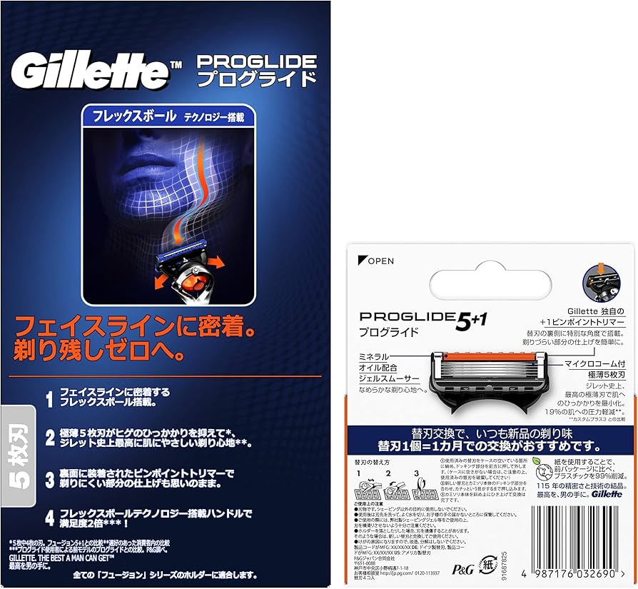 Amazon.co.jp: Gillette ジレット プログライド マニュアル ホルダー+