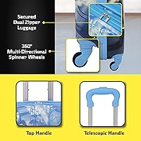 Amazon.com | FUL DC Comics Batman 21 Inch Carry On Kids Luggage