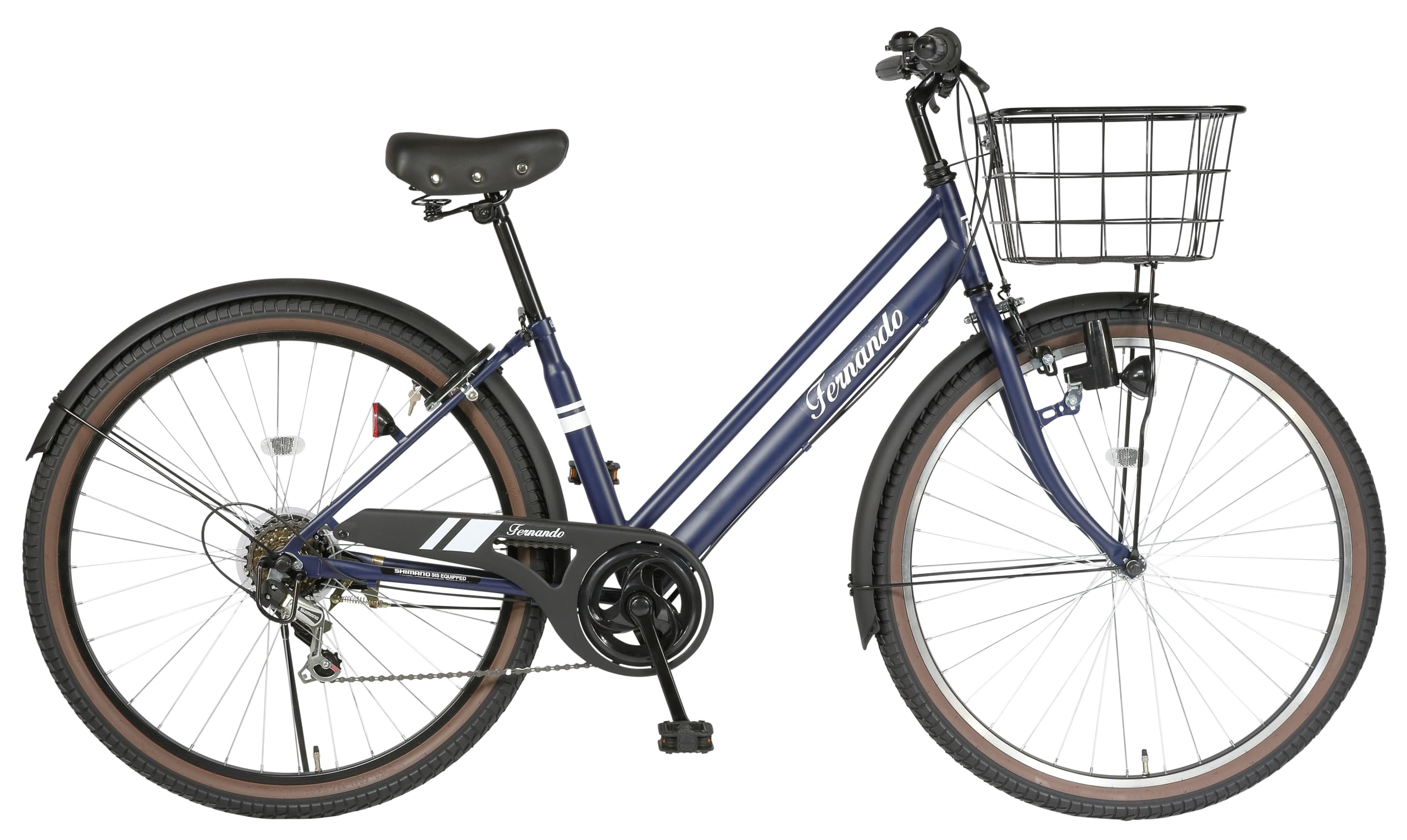 Amazon | 27.5型 6段変速付 シティサイクル マットネイビー ファット