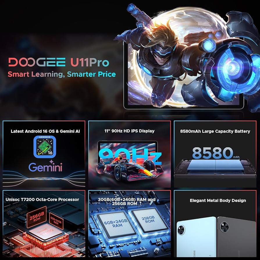 Amazon.com : DOOGEE U11 Pro Android 16 Tablet, 11 inch Tablet