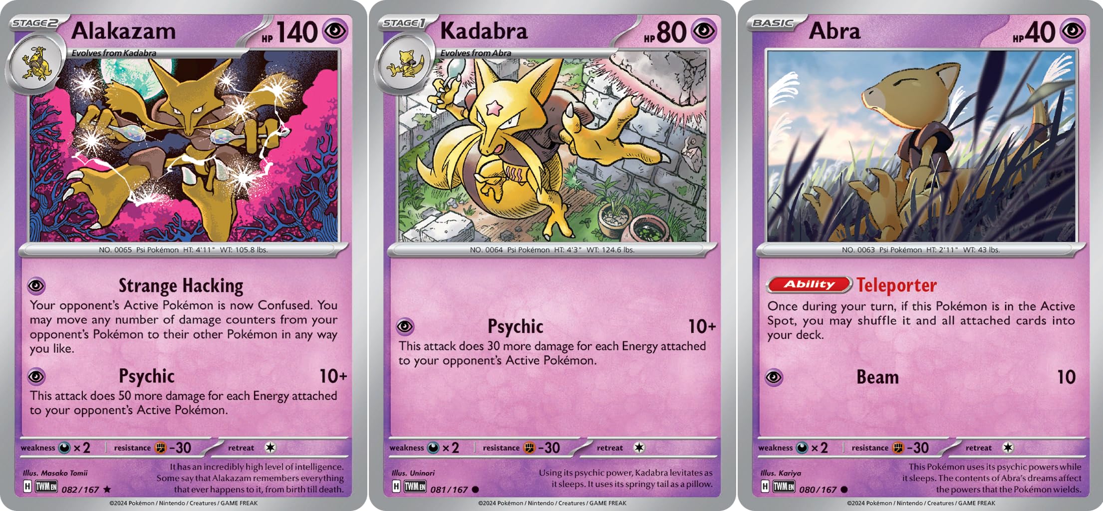 Amazon.com: Alakazam 082/167 – Twilight Masquerade – Pokemon 3