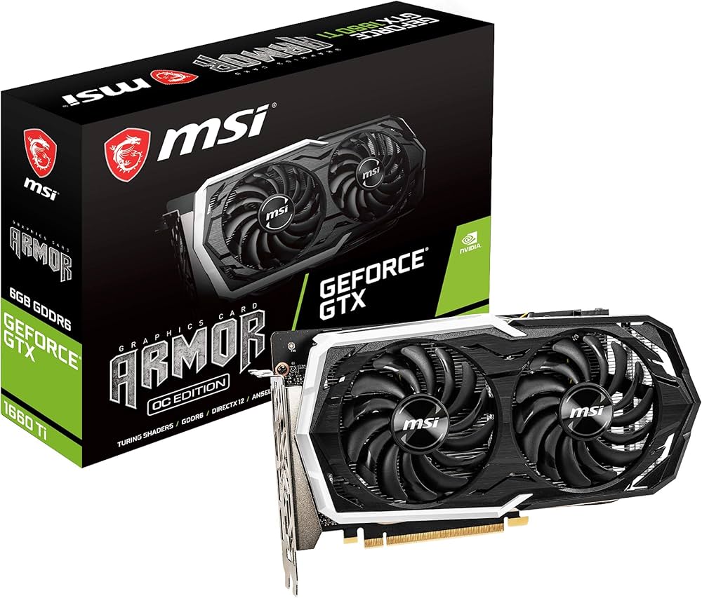 Amazon | MSI GeForce GTX 1660 Ti ARMOR 6G OC グラフィックスボード