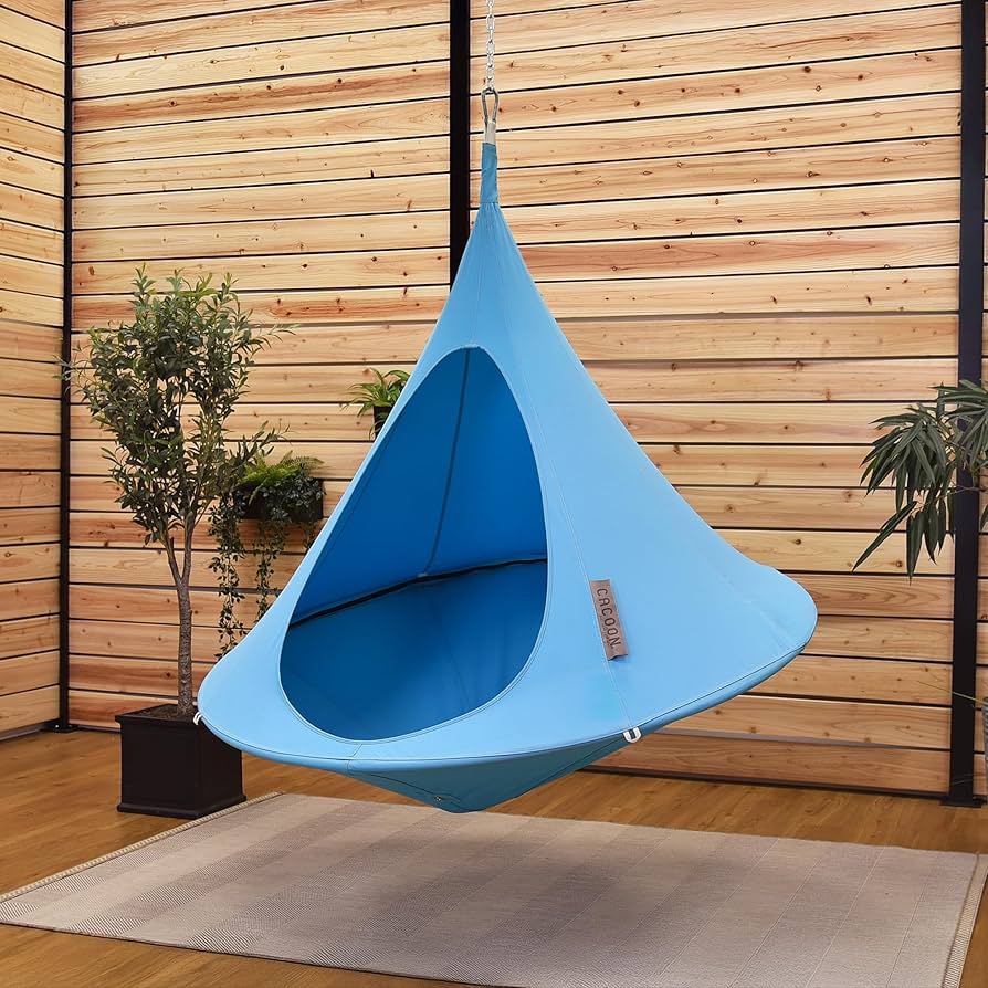 Amazon.com : Single Cacoon Hanging Chair – Cozy Indoor/Outdoor