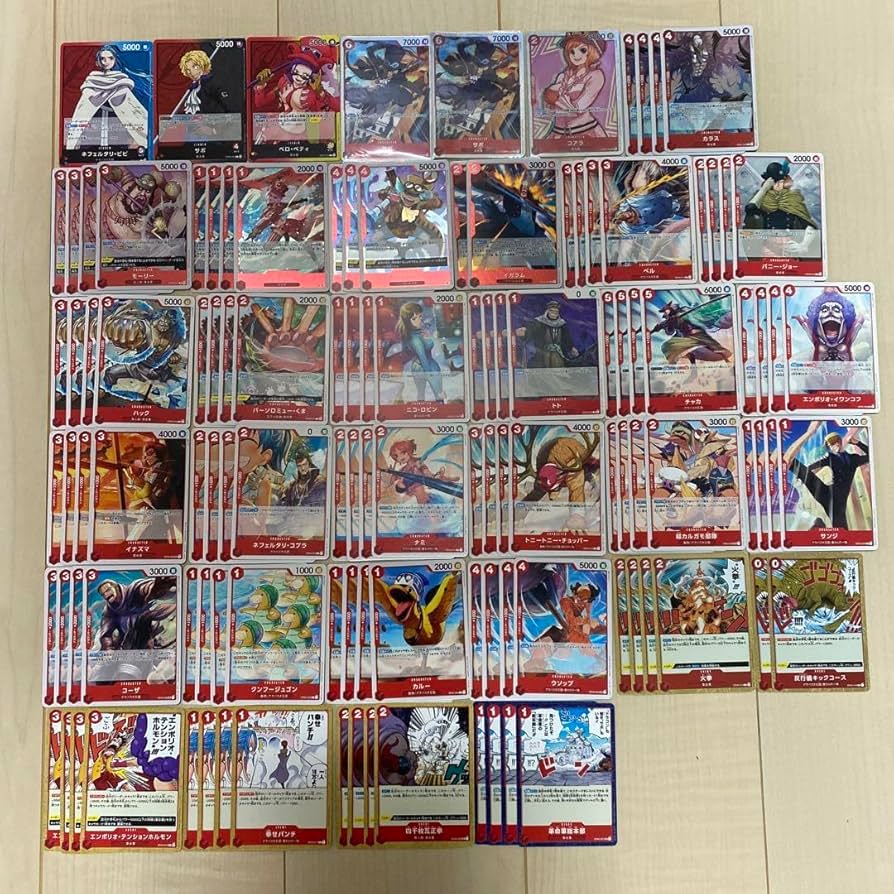 Amazon.co.jp: ワンピース カード ゲーム サボ ビビ デッキ パーツ 赤