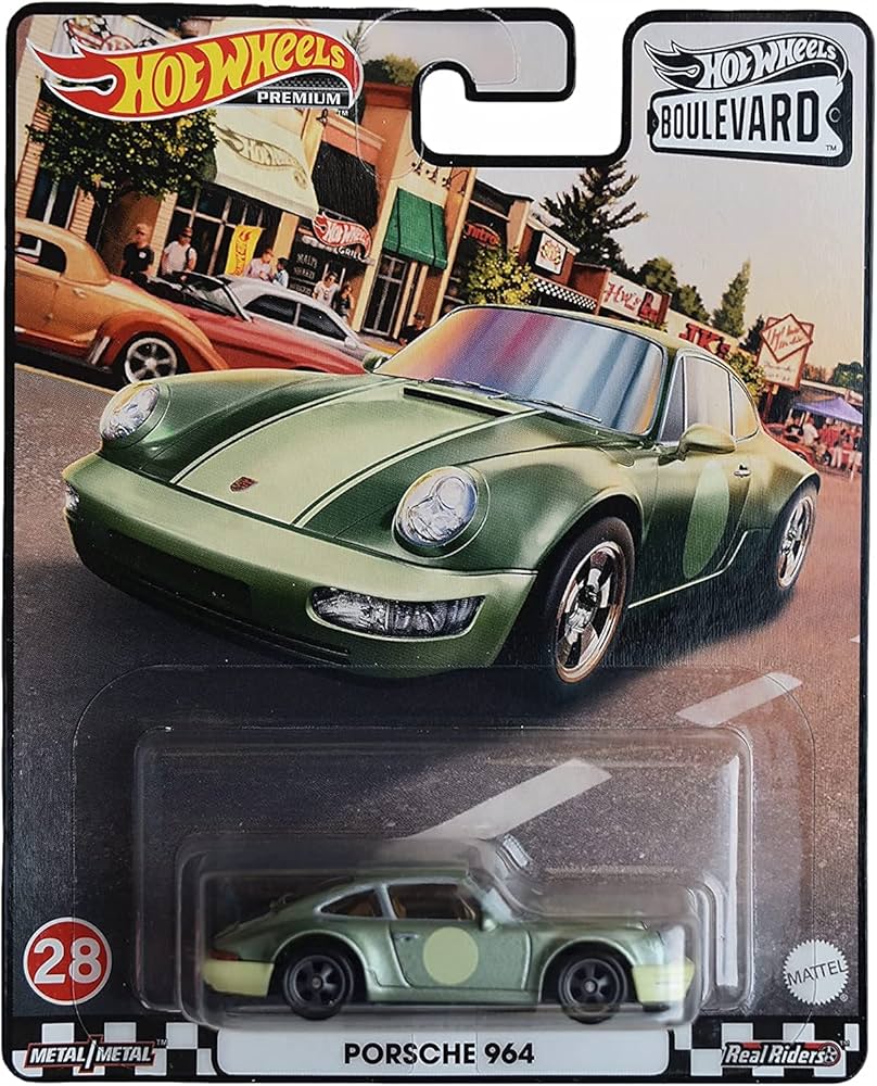 Amazon | DieCast ホットウィール ポルシェ 964、ブールバードグリーン