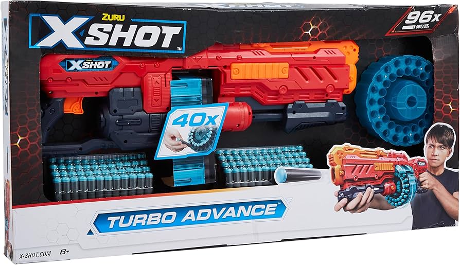 Amazon | Zuru X-Shot エクセルターボ アドバンス ダーツ96本 | 的あて