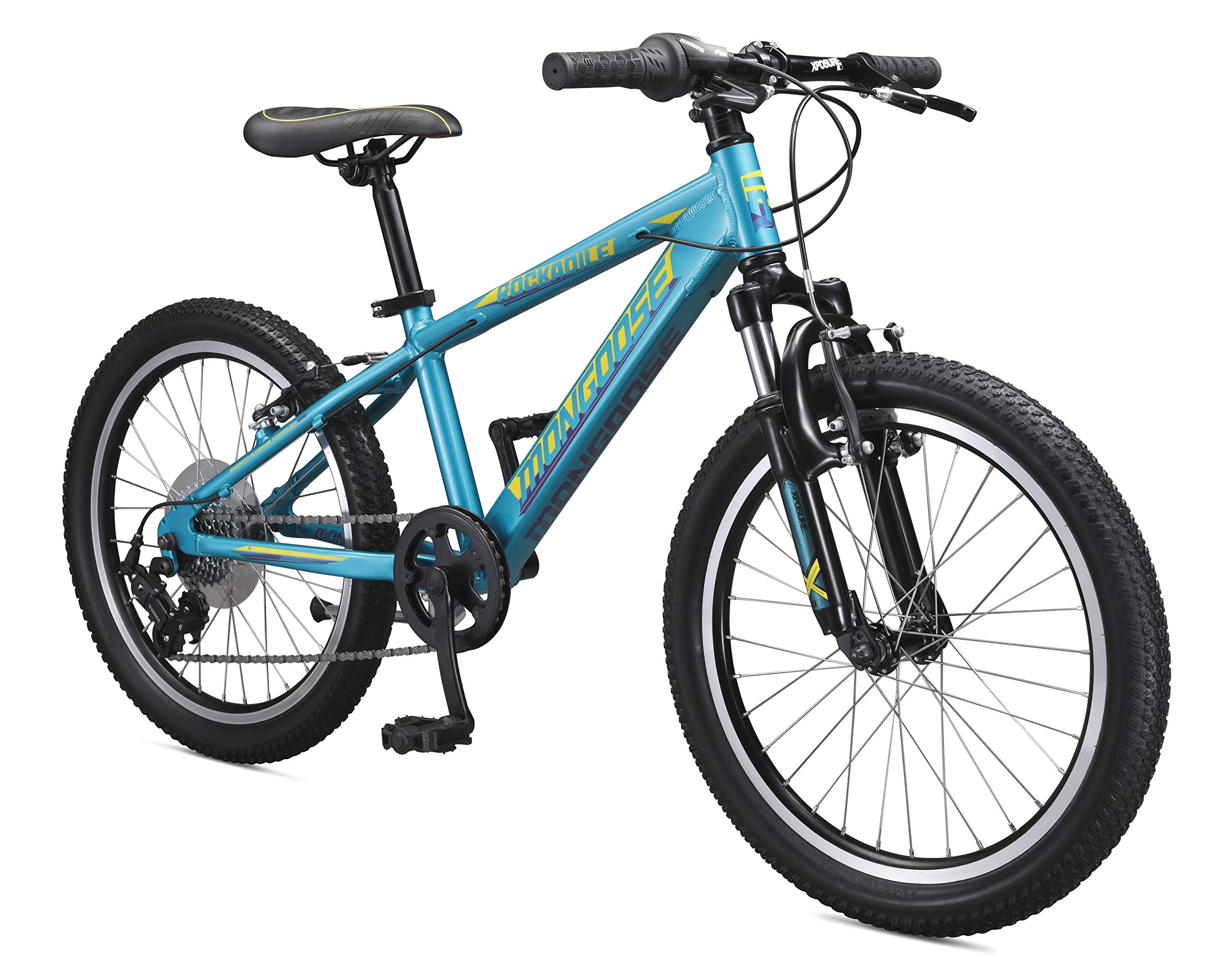 Amazon | Mongoose Rockadile 子供用ハードテイルマウンテンバイク、20