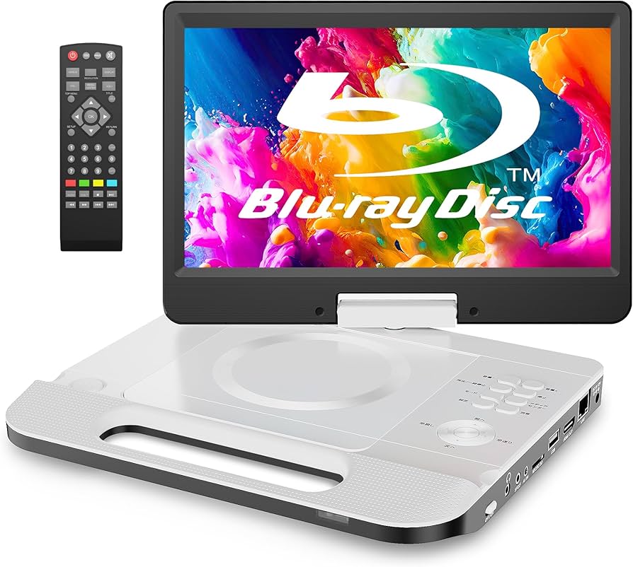 Amazon | FANGOR ポータブルブルーレイプレーヤー 10.1インチ 270度