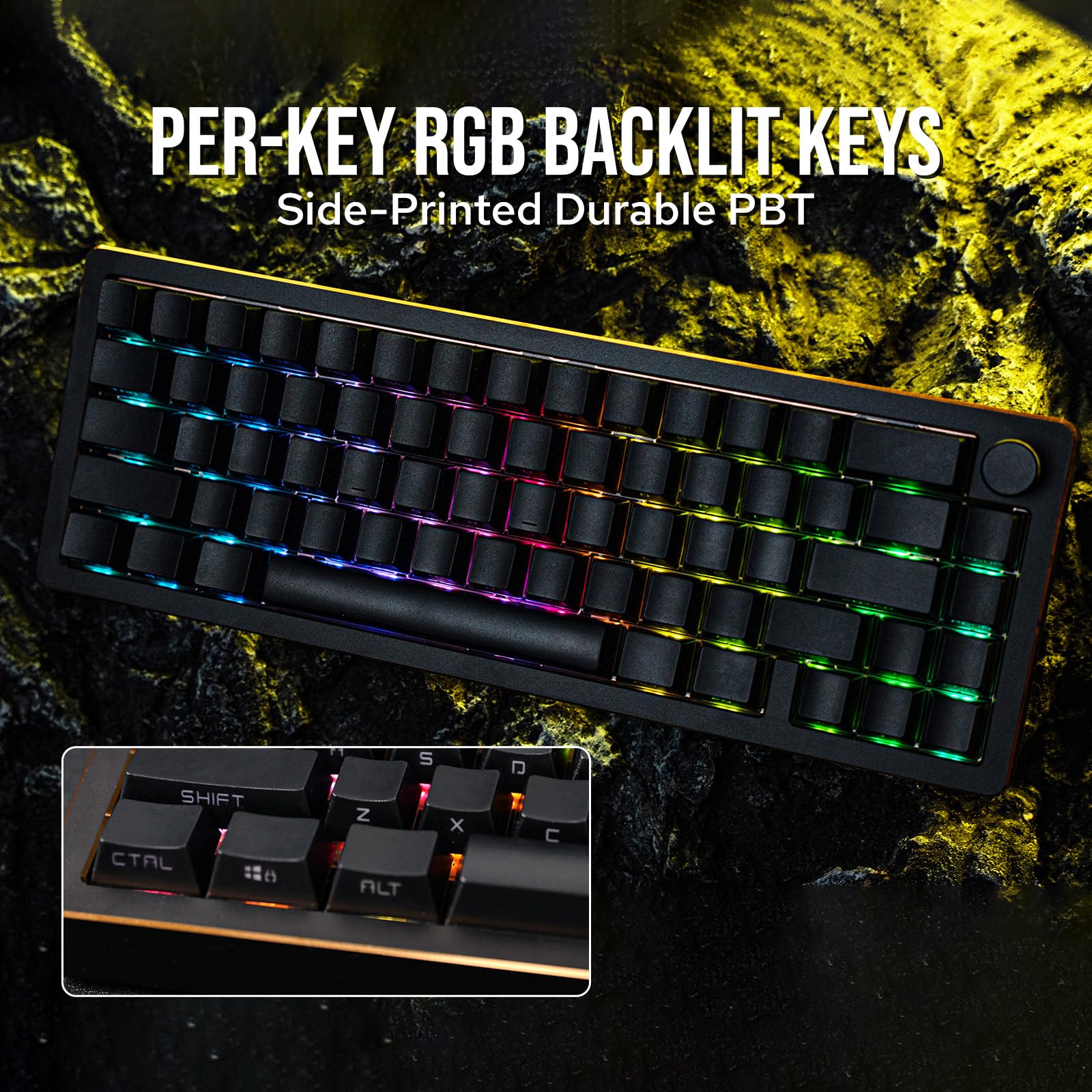 キーボード EPOMAKER Tide 65 Black Zebra switch ver Amazon | 【2024