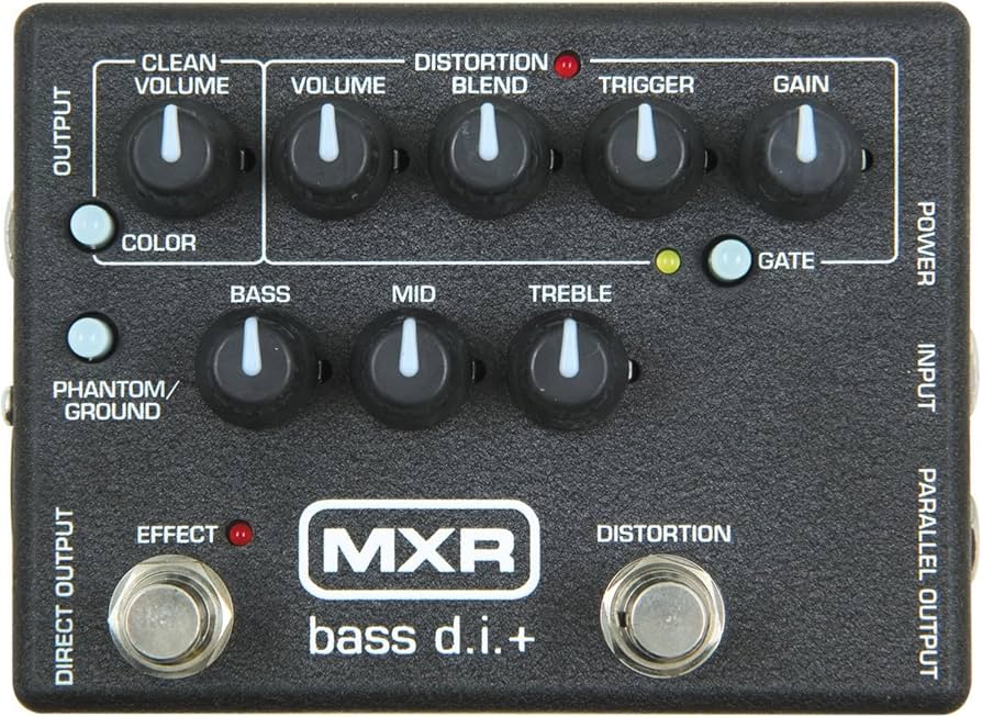 Amazon.com: MXR M80 Bass D.I.+ Bass Guitar Preamp Distortion Pedal
