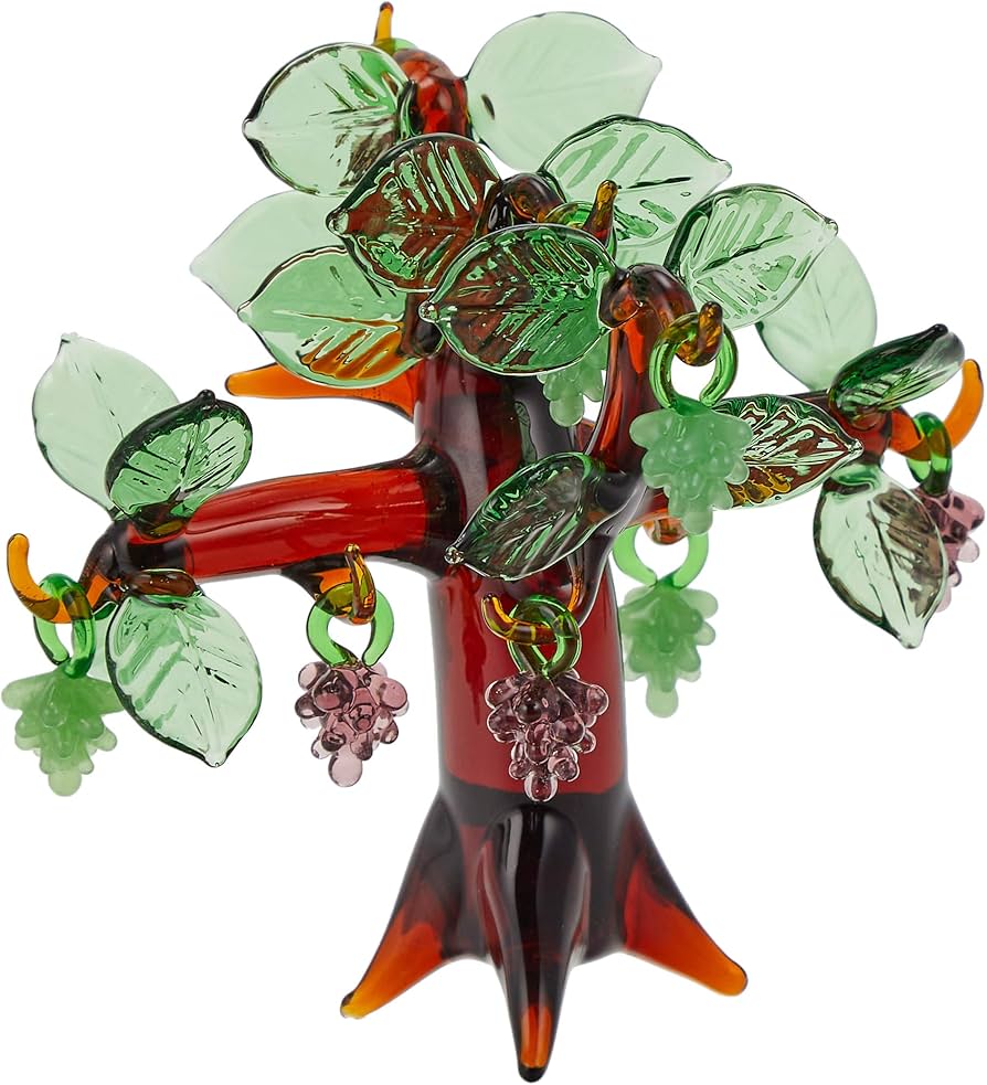 Amazon.co.jp: かわいらしい ガラス細工 葡萄の木 150025 : ホーム