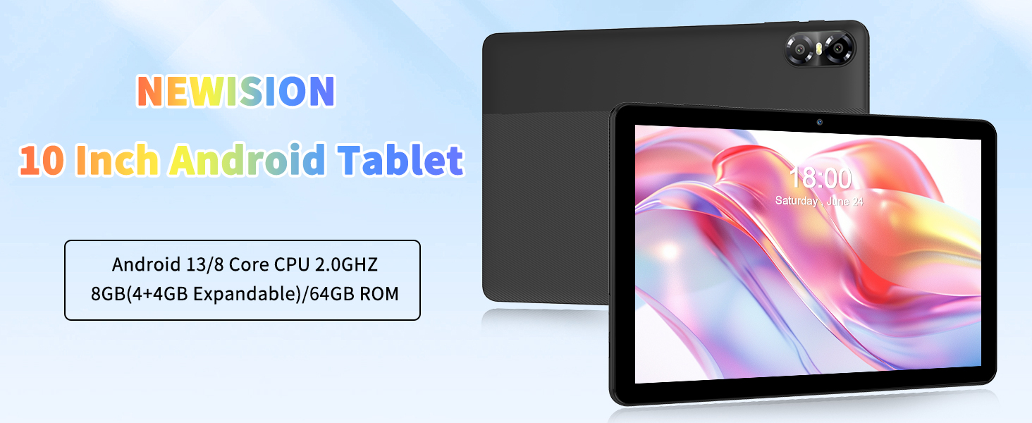 Amazon.com : NEWISION Android Tablet,10 inch Android 13 Tablets