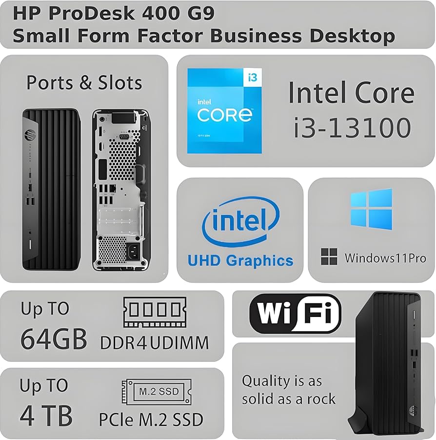 Amazon.com: HP ProDesk 400 G9 SFF Business Desktop Computer