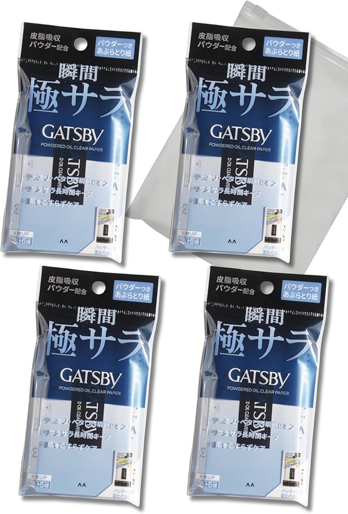 Amazon.co.jp: ギャツビあぶらとり紙 パウダーつき 瞬間 極サラ 75枚入