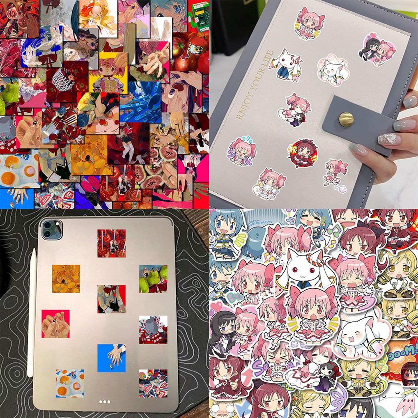 Amazon.co.jp: 魔法少女まどかマギカ シール ステッカーセット 漫画 鹿