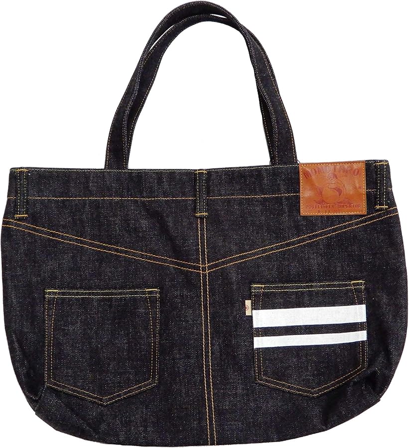 Amazon | [桃太郎ジーンズ] B-11-S 出陣デニムバッグ メンズ トート