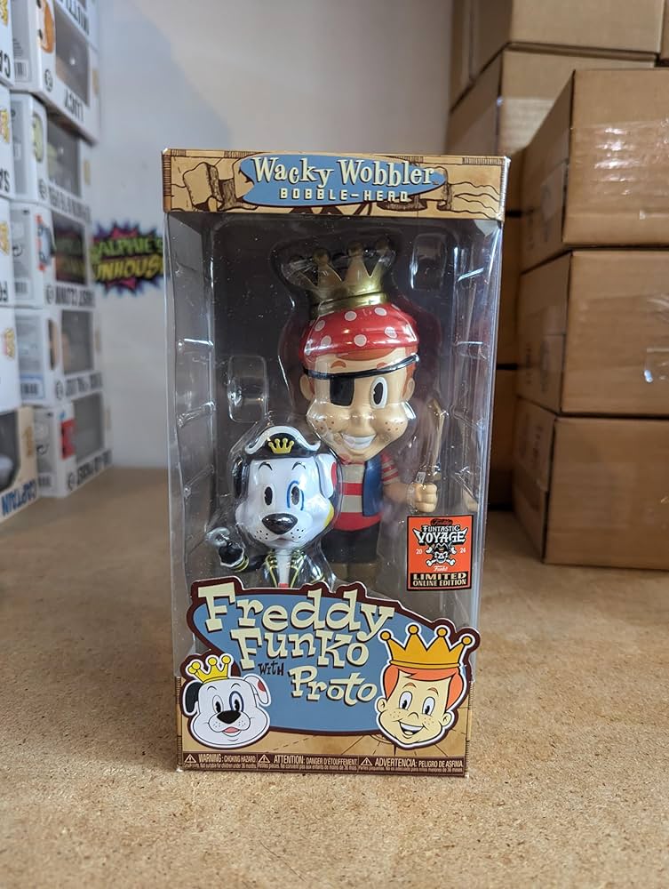 Amazon.com: Funko Wacky Wobbler Freddy with Proto Figure, Limited