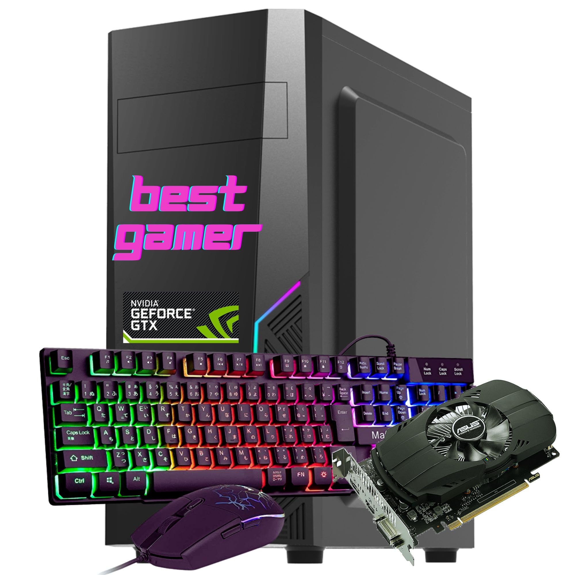 Amazon.co.jp: 【整備済み品】WaffleMK ゲーミングPC デスクトップ