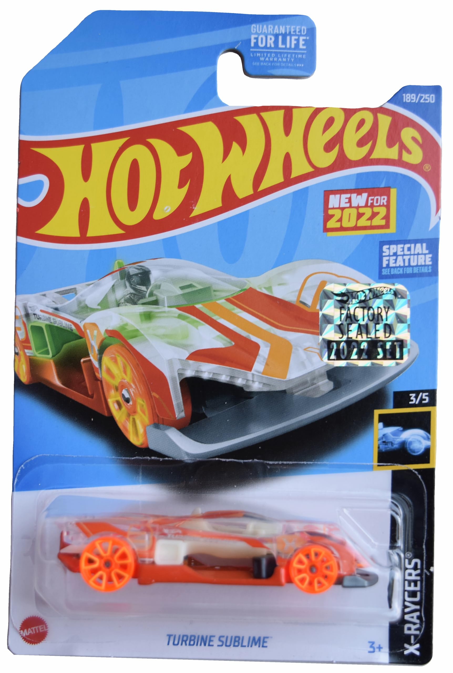 Amazon.com: Hot Wheels Turbine Sublime, X-Raycers 3/5 [Orange] 189