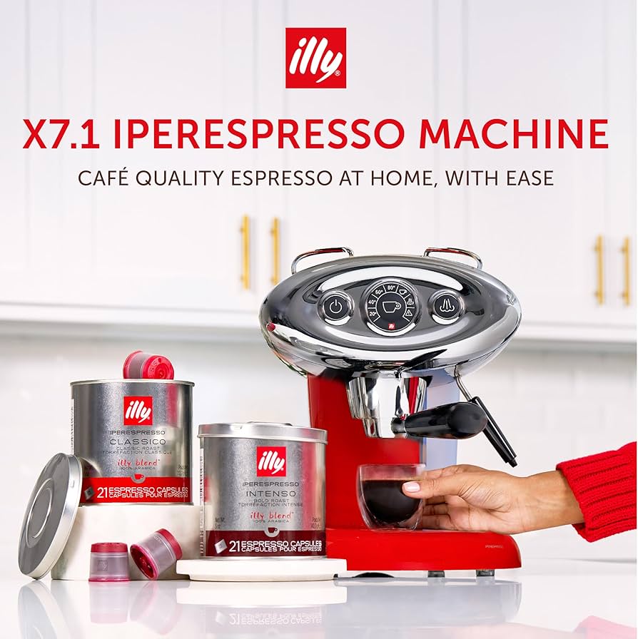 Illy X7.1 Espresso Single-Serve Machine, Barista Quality Espresso