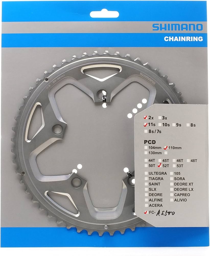 Amazon | シマノ(SHIMANO) リペアパーツ 引掛け歯付チェーンリング 52T