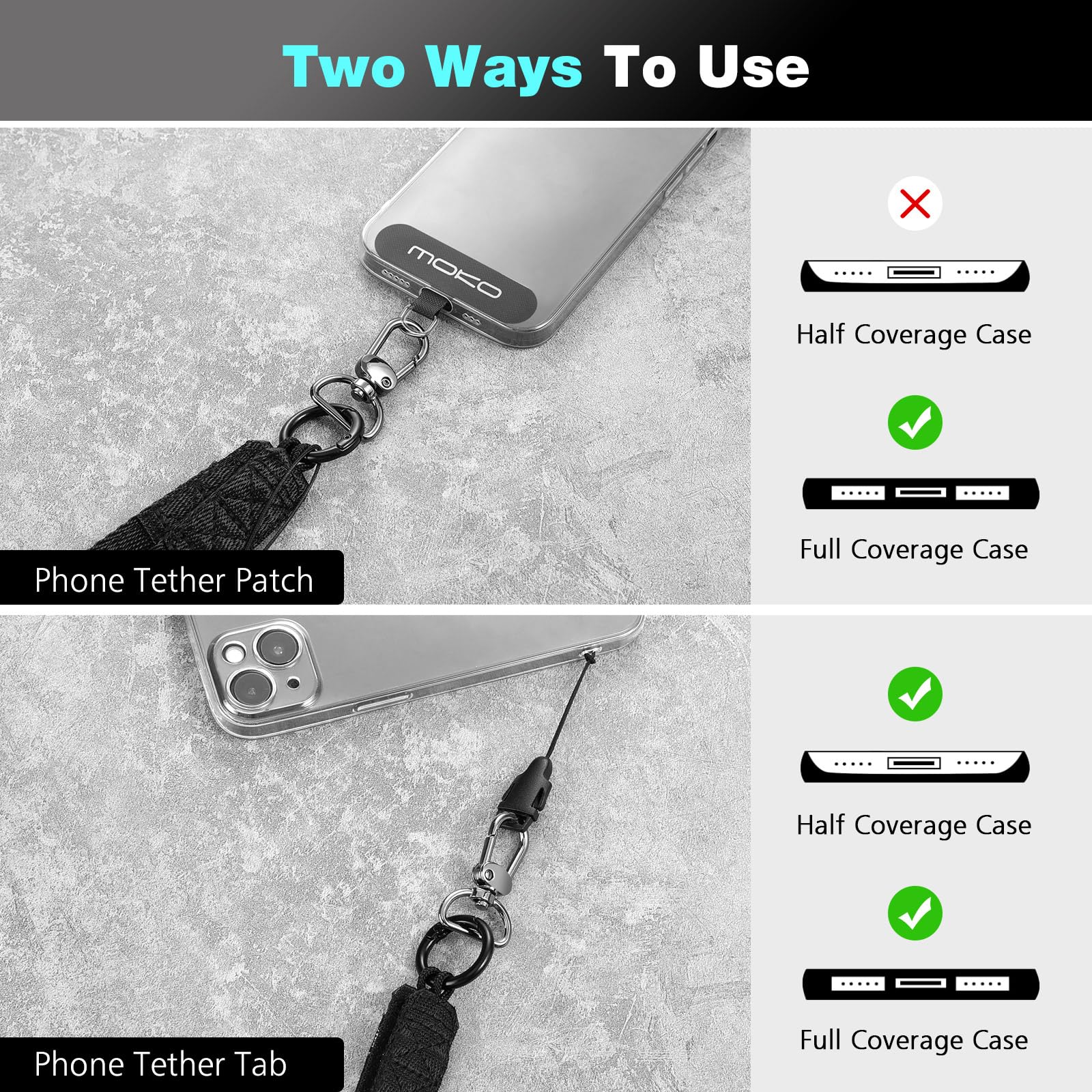 Amazon.com: MoKo Universal Phone Lanyard, Nylon Adjustable Cell