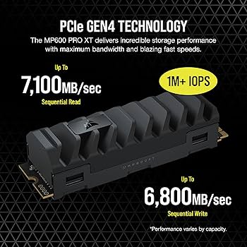 Amazon | CORSAIR MP600 PRO XT 2TB Gen4 PCIe x4 NVMe M.2 SSD