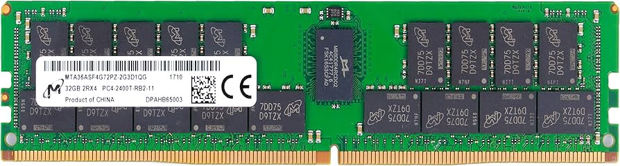 Amazon.co.jp: MICRON 32GB PC4-2400T-R レジスタード ECC 2RX4 メモリ