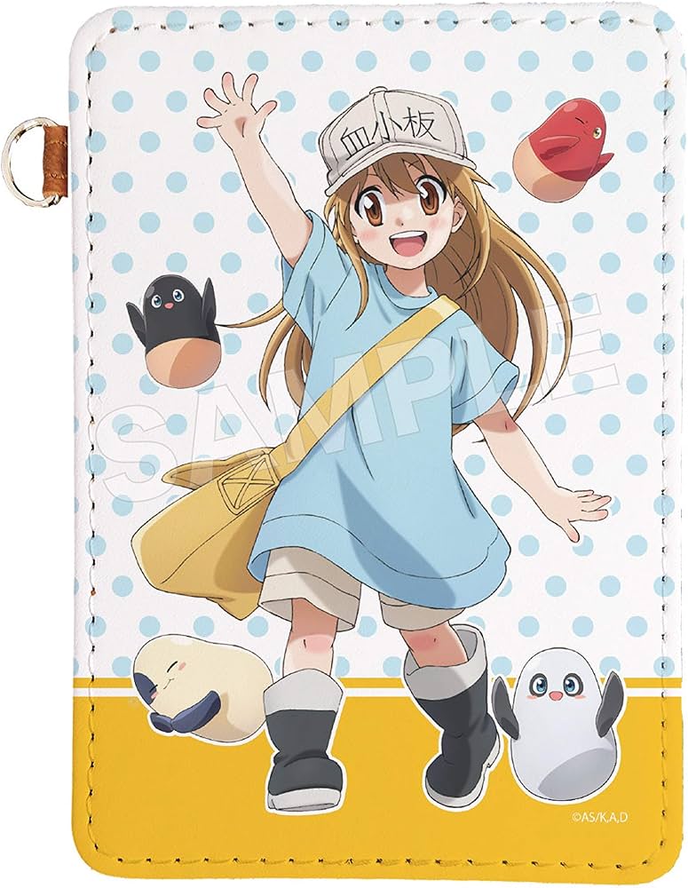 Amazon.co.jp: はたらく細胞 レザーパスケース02 血小板、乳酸菌