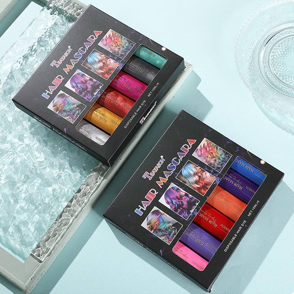 Amazon.co.jp: 【6色セット・2種類】 ヘアカラー 染毛剤 染髪剤 ヘア