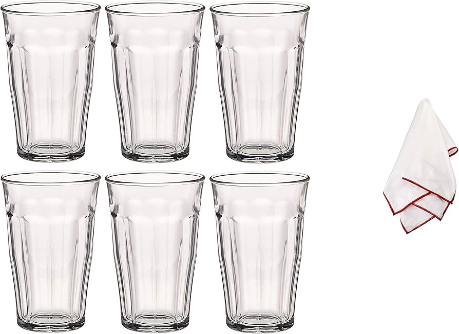Amazon.com | Duralex Picardie Drinking Glasses Set of 6 - Tempered