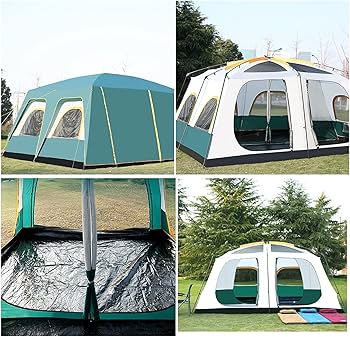 Amazon.co.jp: 大型テント キャンプテント 8-12人用、防水防風
