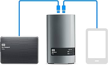 Amazon | WD HDD 外付けハードディスク 8TB My Book Duo WDBLWE0080JCH
