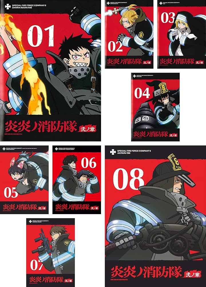 炎炎ノ消防隊・1期＋2期 全17巻セット 完結 DVD アニメ 匿名配送 炎炎