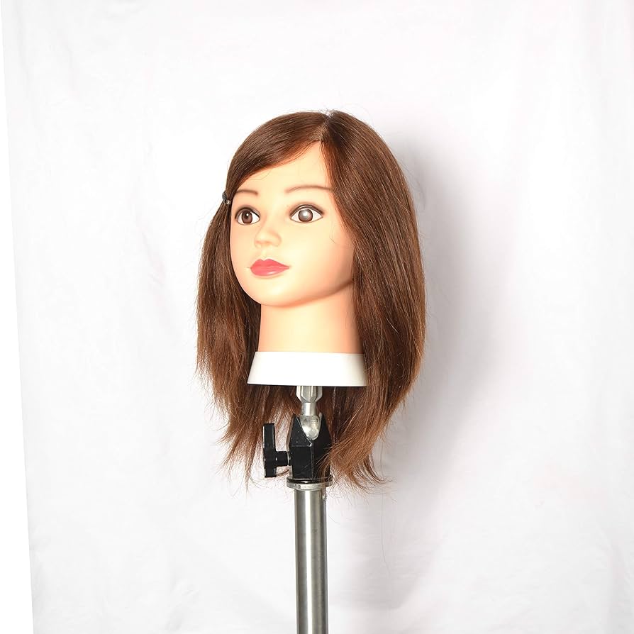 Amazon.co.jp: 14インチ（約36cm）栗色100％人毛 カットウィッグ 練習