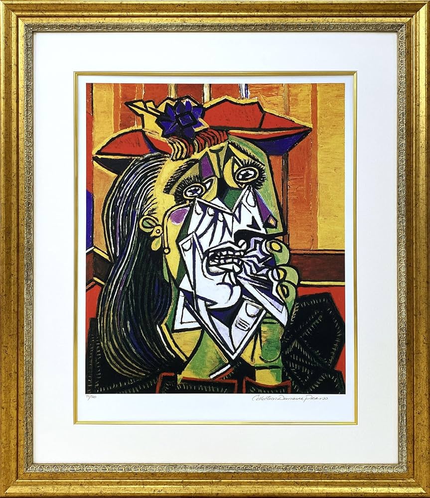 Amazon.co.jp: アートショップ フォームス パブロ ピカソ「泣く女