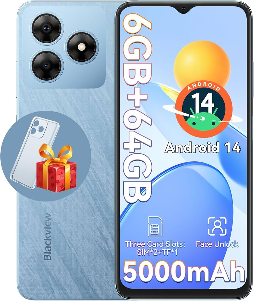 Amazon.com: Blackview Wave 8C Unlocked Cell Phone, Android 14