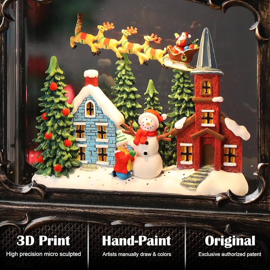 Amazon.co.jp: Priddop クリスマス スノードーム ランタン クリスマス