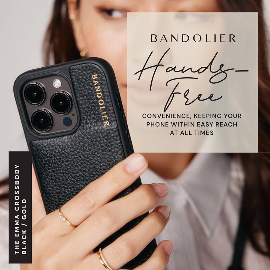 Amazon.com: Bandolier Emma Crossbody Wallet Phone Case for iPhone