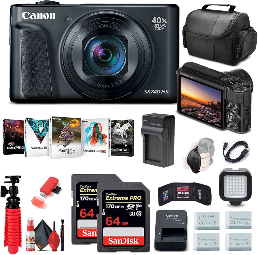 Amazon.com : Canon PowerShot SX740 HS Digital Camera (Black