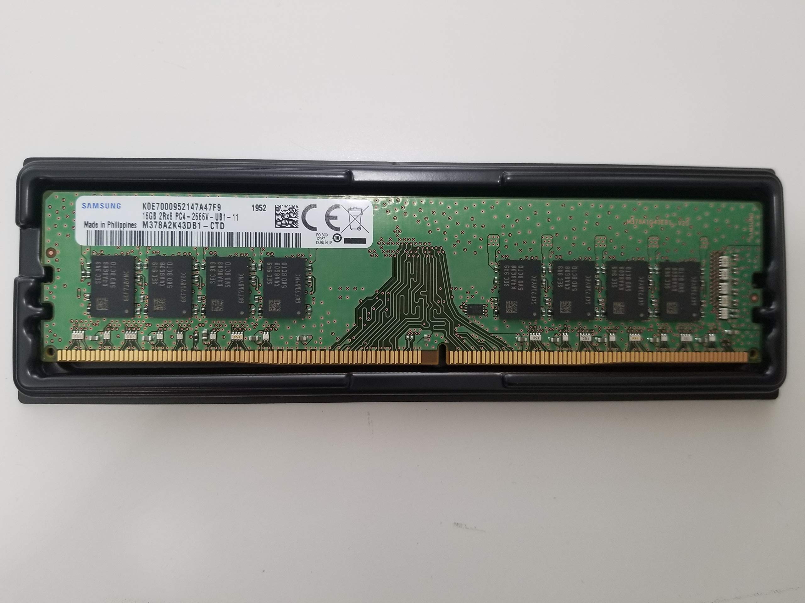 SAMSUNG 16GB DDR4 PC4-21300 2666MHz 288 PIN UDIMM 1.2V CL 19