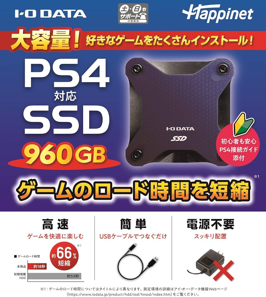 Amazon.co.jp: PS4対応 外付けSSD 960GB : ゲーム