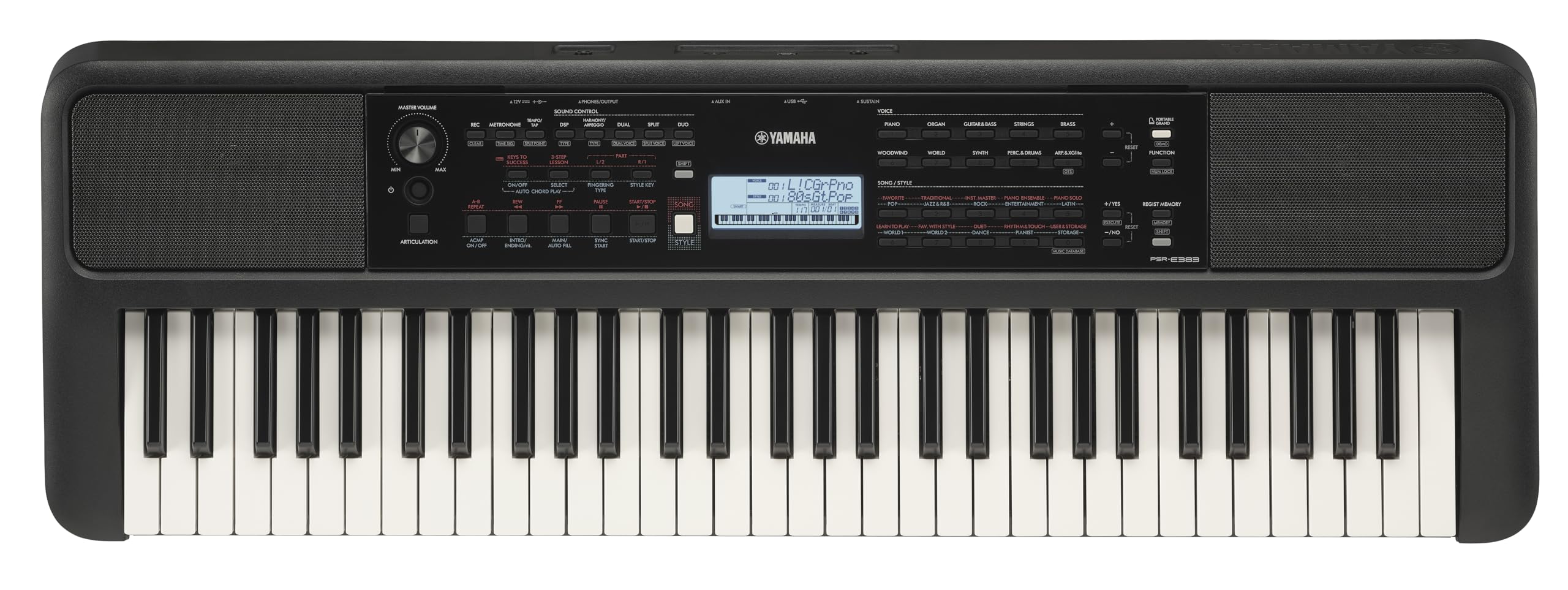 Amazon.com: Yamaha 61 Touch Sensitive Keys Portable Keyboard for