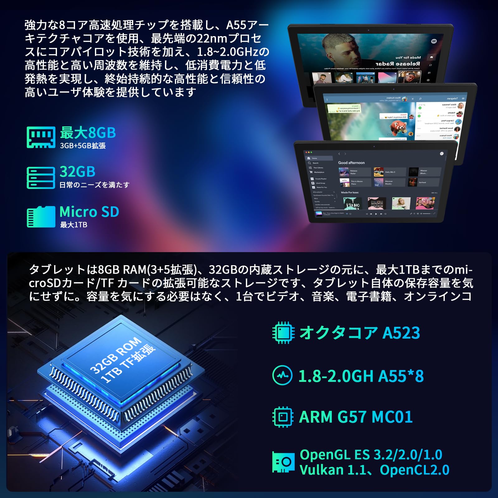Amazon.co.jp: 【Android 14 タブレット 】HiGrace タブレット 10