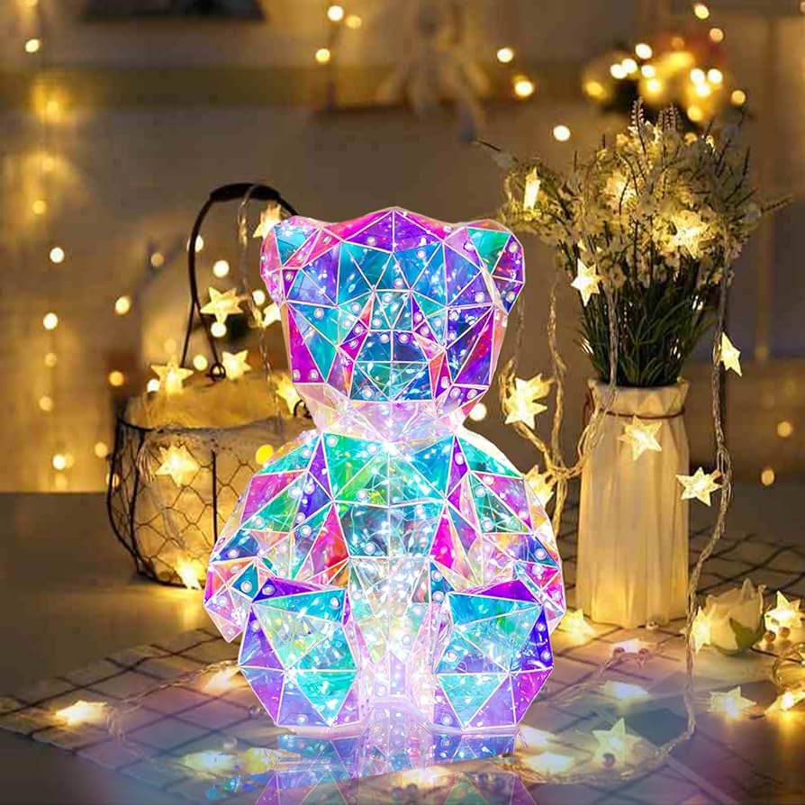 Amazon.co.jp : XYSaiXuan LEDナイトライト、彼女のための光るクマの