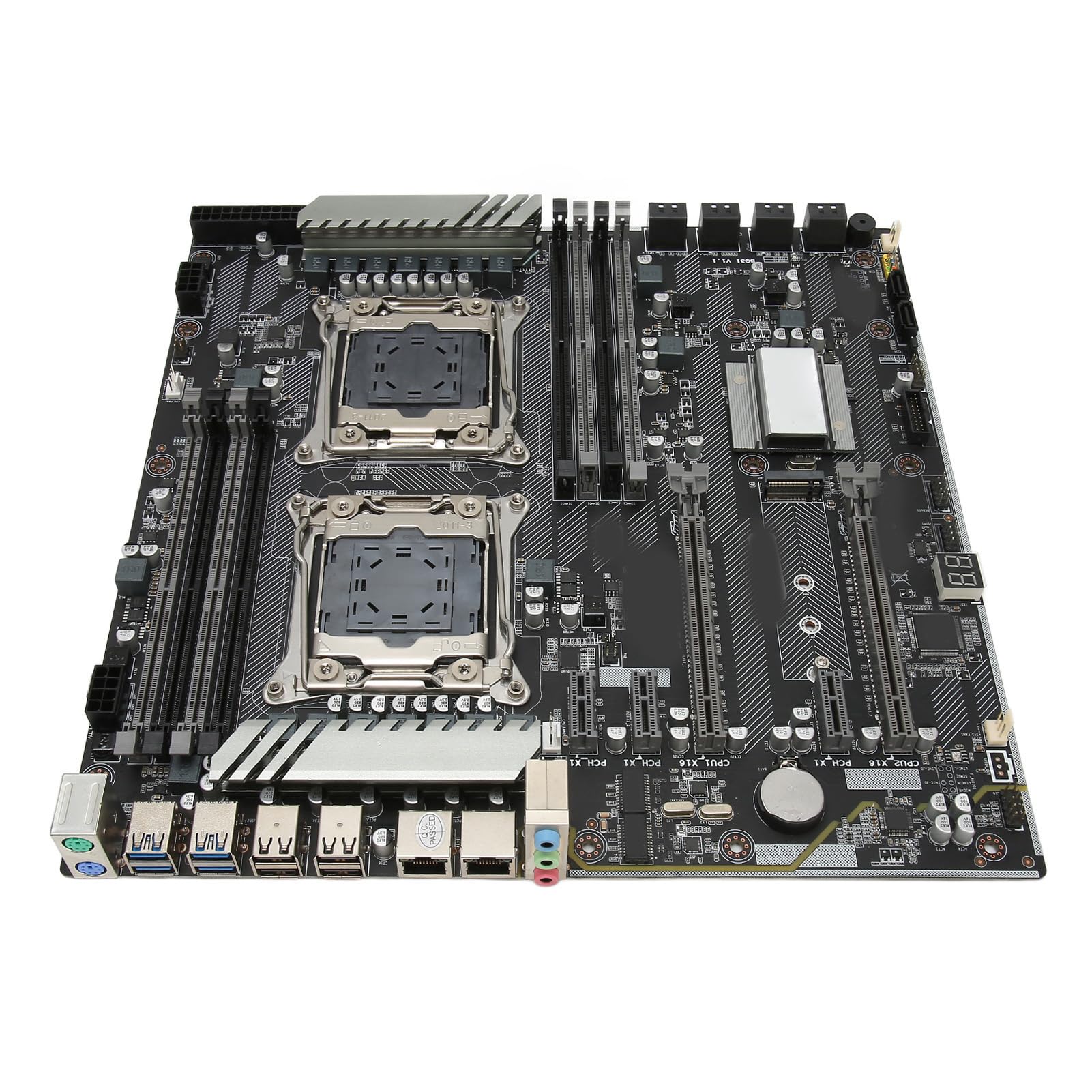 X99 Dual CPU Motherboard With 8 DDR4 Quad Channel, 10 SATA3.0 M.2