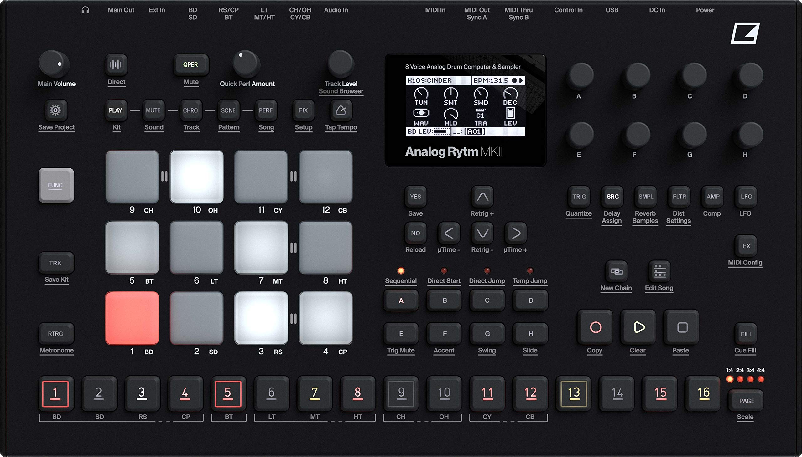 Amazon.co.jp: elektron Analog Rytm MKII アナログドラムマシン